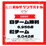 紅白ボルダリングバトル結果発表